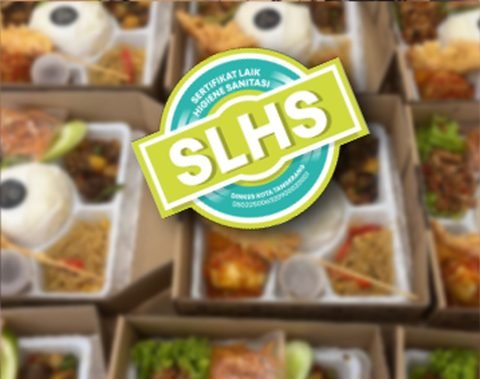 SLHS hygiene certificate badge over Deliz meal boxes